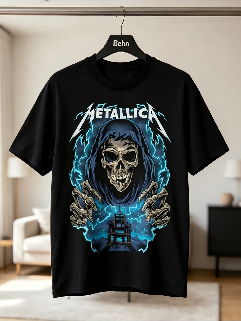 Metallica Heavy Metal Rock Concert Music Fan Womens Mens T-shirt Unisex Black